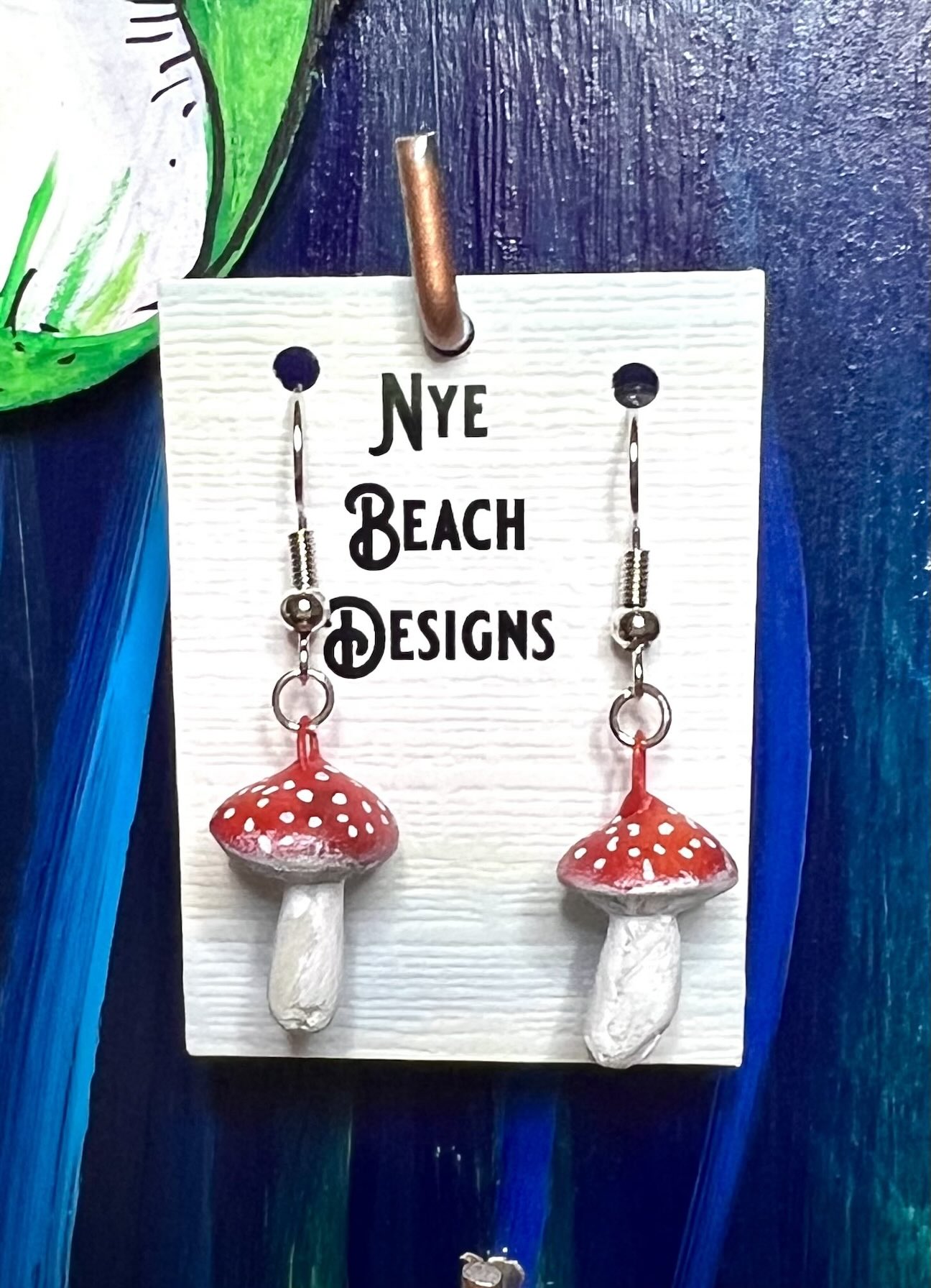 Handmade Amanita Earrings