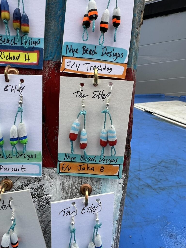 Closeup buoy earrings 2